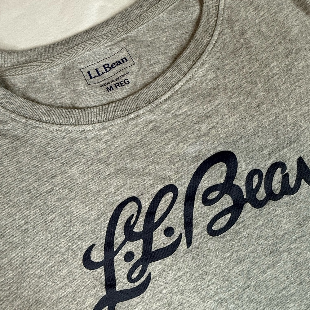 L.L. Bean Heather Gray Long Sleeve Tee